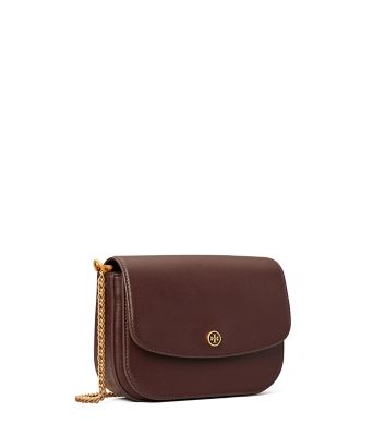 Shop Tory Burch Robinson Shoulder Bag In Tempranillo