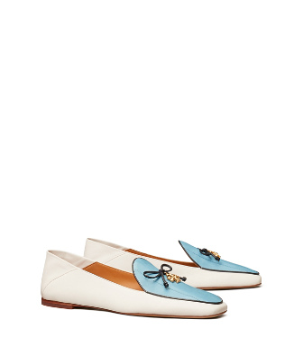 TORY BURCH TORY CHARM TWO-TONE LOAFER,192485858730
