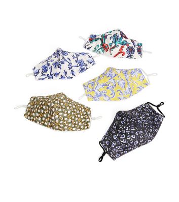 Tory Burch Bedruckte Gesichtsmaske, 5er-pack In Seasonal Print