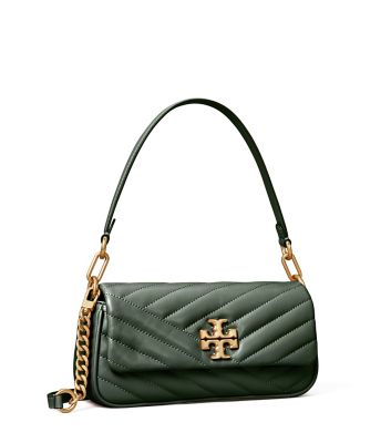 Tory Burch Kira Chevron Small Flap Shoulder Bag In Sycamore / Rolled ...