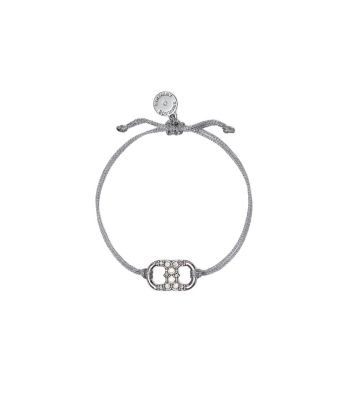 Shop Tory Burch Embrace Ambition Pavé Bracelet In Tory Silver/silver/crystal