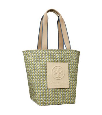 ella basket weave tote bag