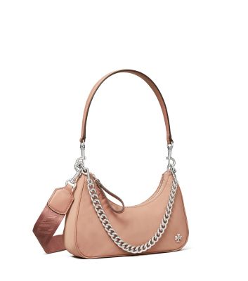 Tory Burch 151 Mercer Small Crescent Bag In Mallow | ModeSens