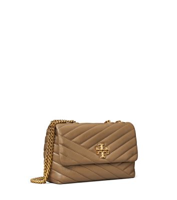 Tory Burch Small Kira Chevron Convertible Shoulder Bag In Sandpiper ...