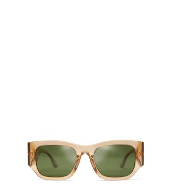 Tory burch clearance logo temple sunglasses