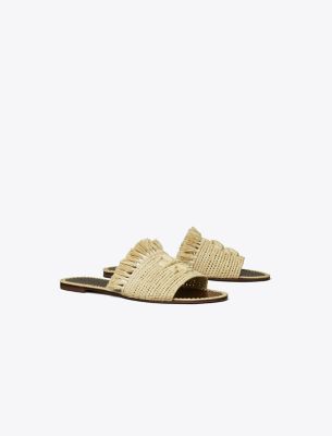 Shop Tory Burch Eleanor Raffia Slide