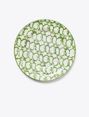 Tory Burch Spongeware Rim Soup Bowl, Set Of 2 In Green