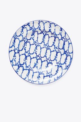 Tory Burch Spongeware Rim Soup Bowl, Set Of 2 In Blue