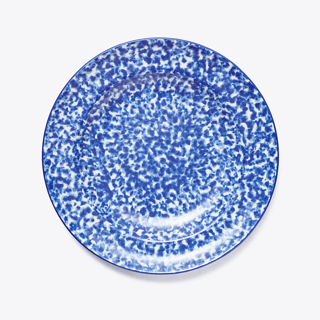 Tory Burch Spongeware Rim Soup Bowl, Set Of 2 In Blue