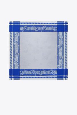 Tory Burch Rose Jacquard Napkin, Set Of 4 In Blue