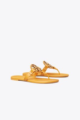 Tory Burch Metal Miller Soft Sandal In Peachy