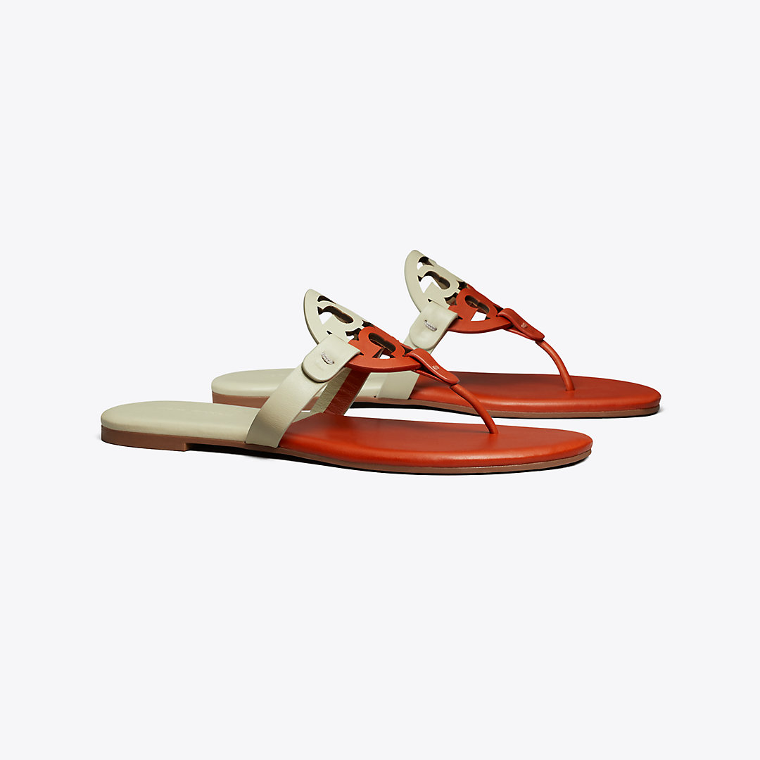 Tory Burch Miller Soft Bicolor Sandal In Red