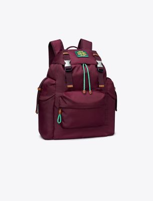 Tory Sport Tory Burch Ripstop Backpack In Winetasting