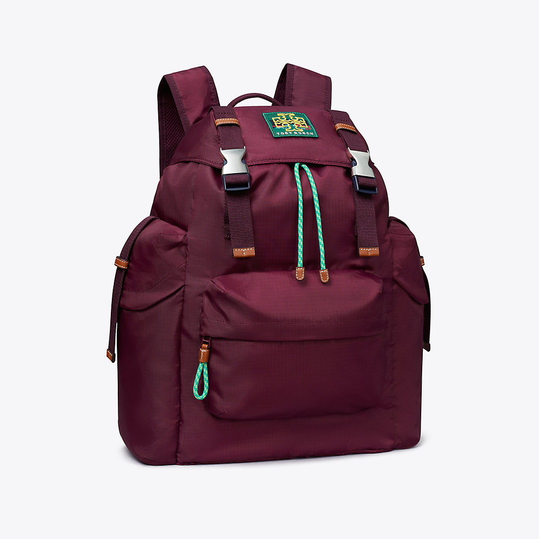 Tory Sport Tory Burch Ripstop Backpack In Winetasting