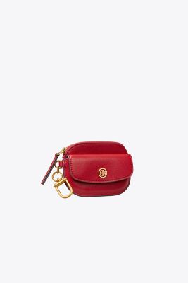 Tory Burch Robinson Card Case Key Ring In Tory Red | ModeSens