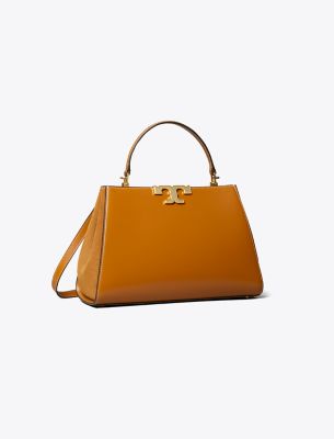 Tory Burch Eleanor Satchel In Malt Whiskey