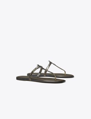 Shop Tory Burch Roxanne Jelly Sandal In Ash Brown/silver