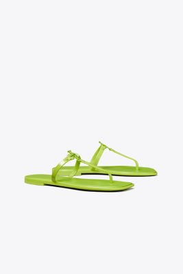 Tory Burch Roxanne Jelly Sandals In Leaf Green/gold | ModeSens