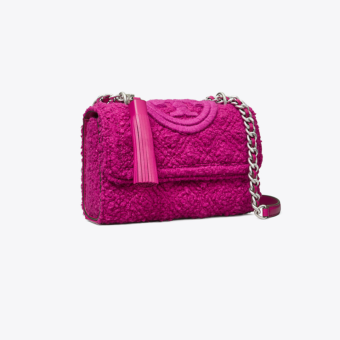 Tory Burch Small Fleming Bouclé Convertible Shoulder Bag In Prickly ...