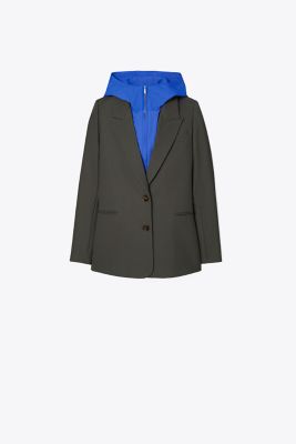 Tory Sport Tory Burch Oversized Convertible Blazer In Sycamore