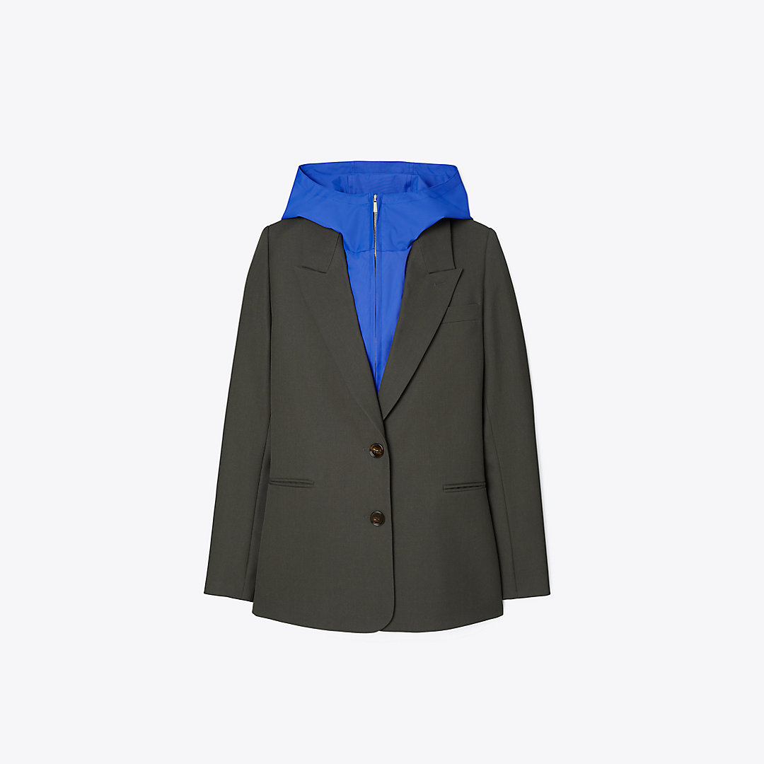 Tory Sport Tory Burch Oversized Convertible Blazer In Sycamore