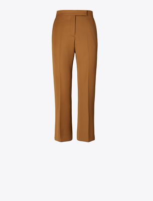 Tory Sport Tory Burch Twill Trouser In Deep Caramel