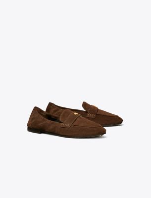 Tory Burch Suede Ballet Loafer In Brown