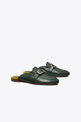 Tory Burch Georgia 10mm Backless Loafers In Vintage Fern