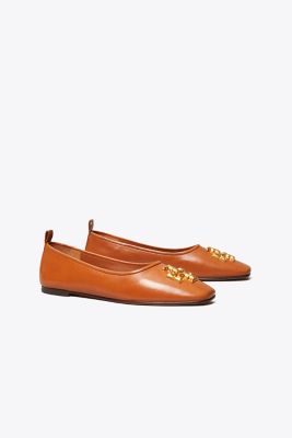 Tory Burch Eleanor Ballet In Bourbon