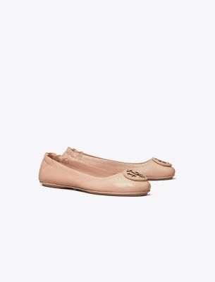 Shop Tory Burch Minnie Travel Ballet In Pink Brick