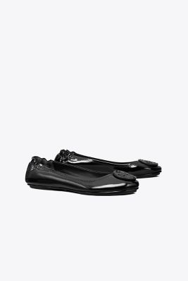Shop Tory Burch Minnie Travel Ballet In Perfect Black