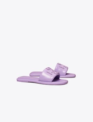 Tory Burch Double T Burch Slide In Lavender Cloud