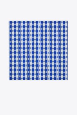 Tory Burch Gingham Dinner Napkin, Set Of 4 In Blue