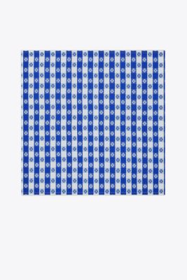 Tory Burch Gingham Dinner Napkin, Set Of 4 In Blue