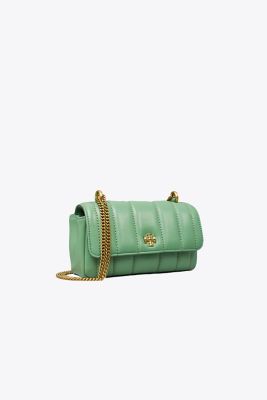 Tory Burch Mini Kira Flap Shoulder Bag In Patina