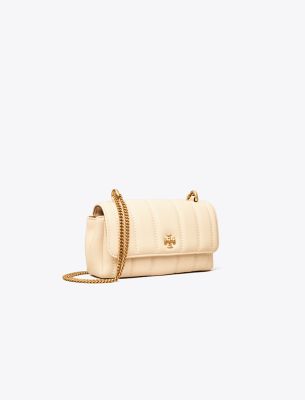 Tory Burch Mini Kira Flap Shoulder Bag In Brie