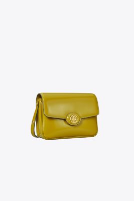 Tory Burch Robinson Spazzolato Convertible Shoulder Bag In Island Palm