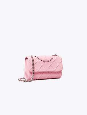 Tory Burch Small Fleming Soft Convertible Shoulder Bag In Pink Plie