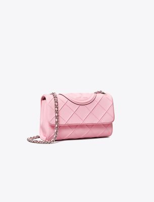 Tory Burch Small Fleming Soft Convertible Shoulder Bag In Pink Plie