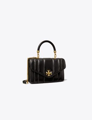 Tory Burch Mini Kira Top-handle Bag In Black