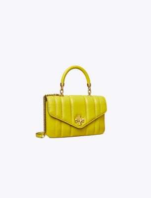 Kira mini leather top-handle bag by Tory Burch