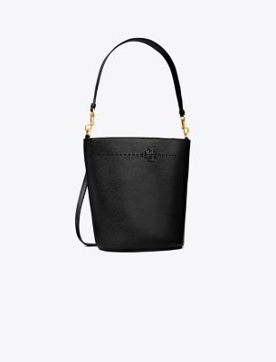 Tory Burch Mcgraw Bucket Bag In Black