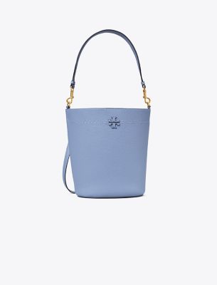 Tory Burch Mcgraw Bucket Bag In Bluewood