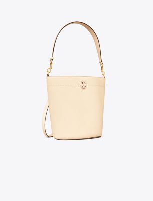 Tory Burch Mcgraw Bucket Bag In Brie