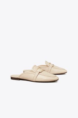 Tory Burch Georgia Backless Loafer In New Cream/new Cream/new Cream