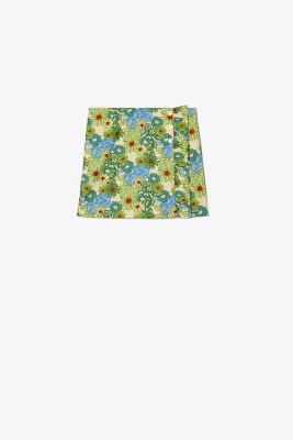 Tory Sport Tory Burch Printed Ruffle Skort In New Ivory Pompon Daisy