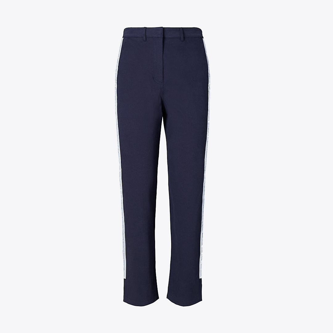 Tory Sport Tory Burch Reflective Panel Pant In Tory Navy