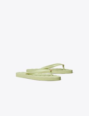 Shop Tory Burch Kira Flip-flop In Light Fossil/gold