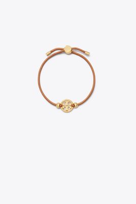 Tory Burch Miller Slider Bracelet In Tory Gold/orange