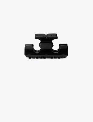 Tory Burch Serif-t Hair Clip In Black